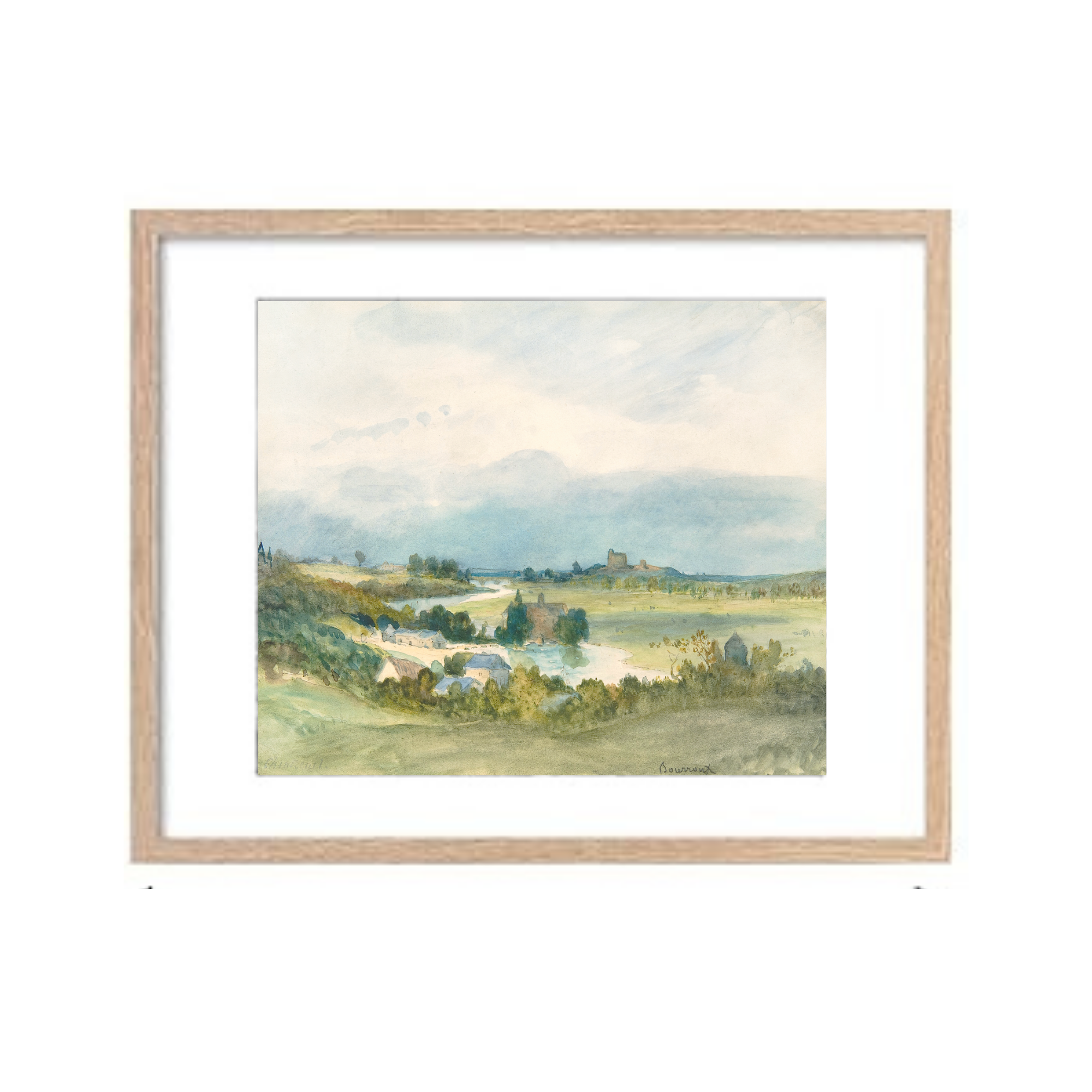 Green Country Landscape Framed Print 11x14