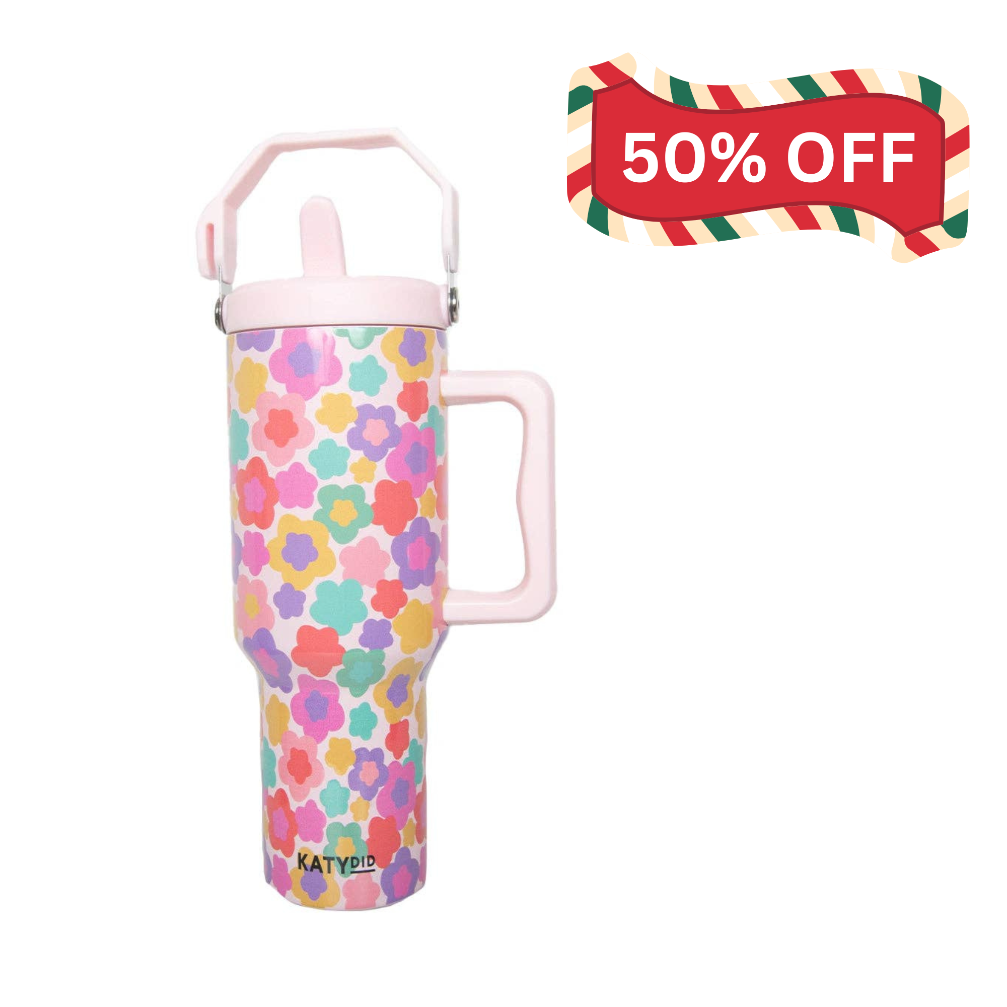 Groovy Flowers Tumbler 38oz