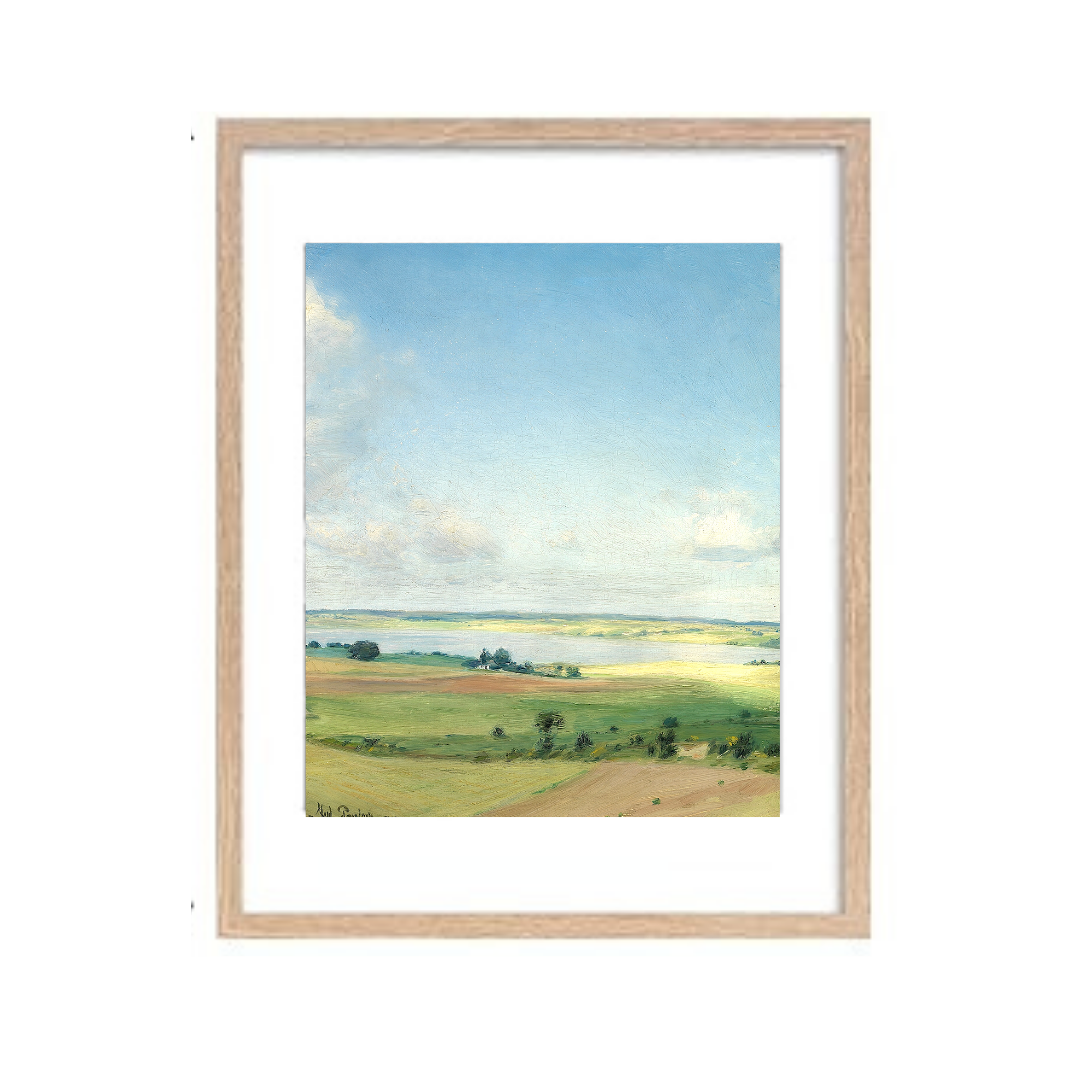 Hilly Landscape Framed Print 11x14