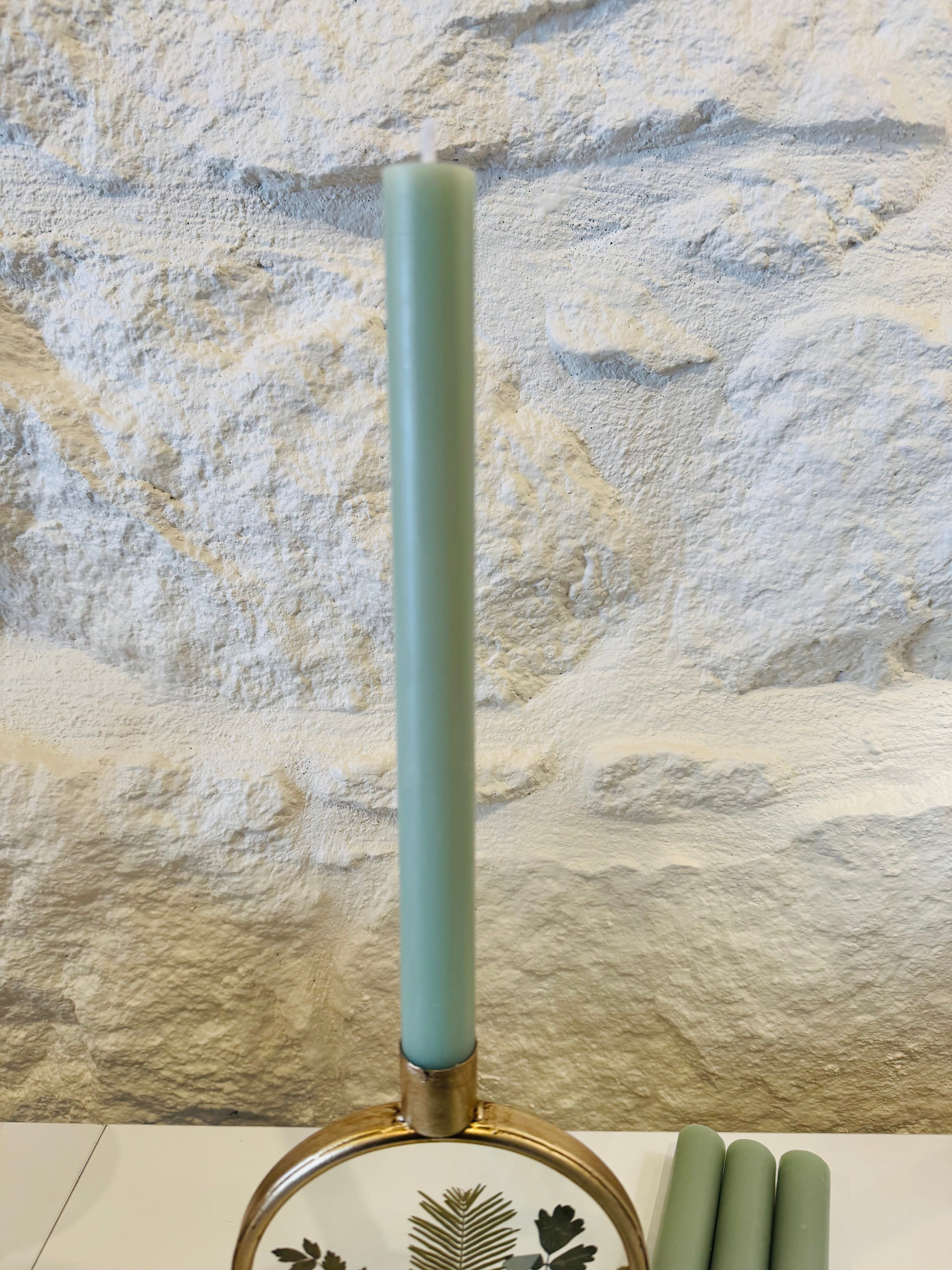 Sage Green Taper Candle