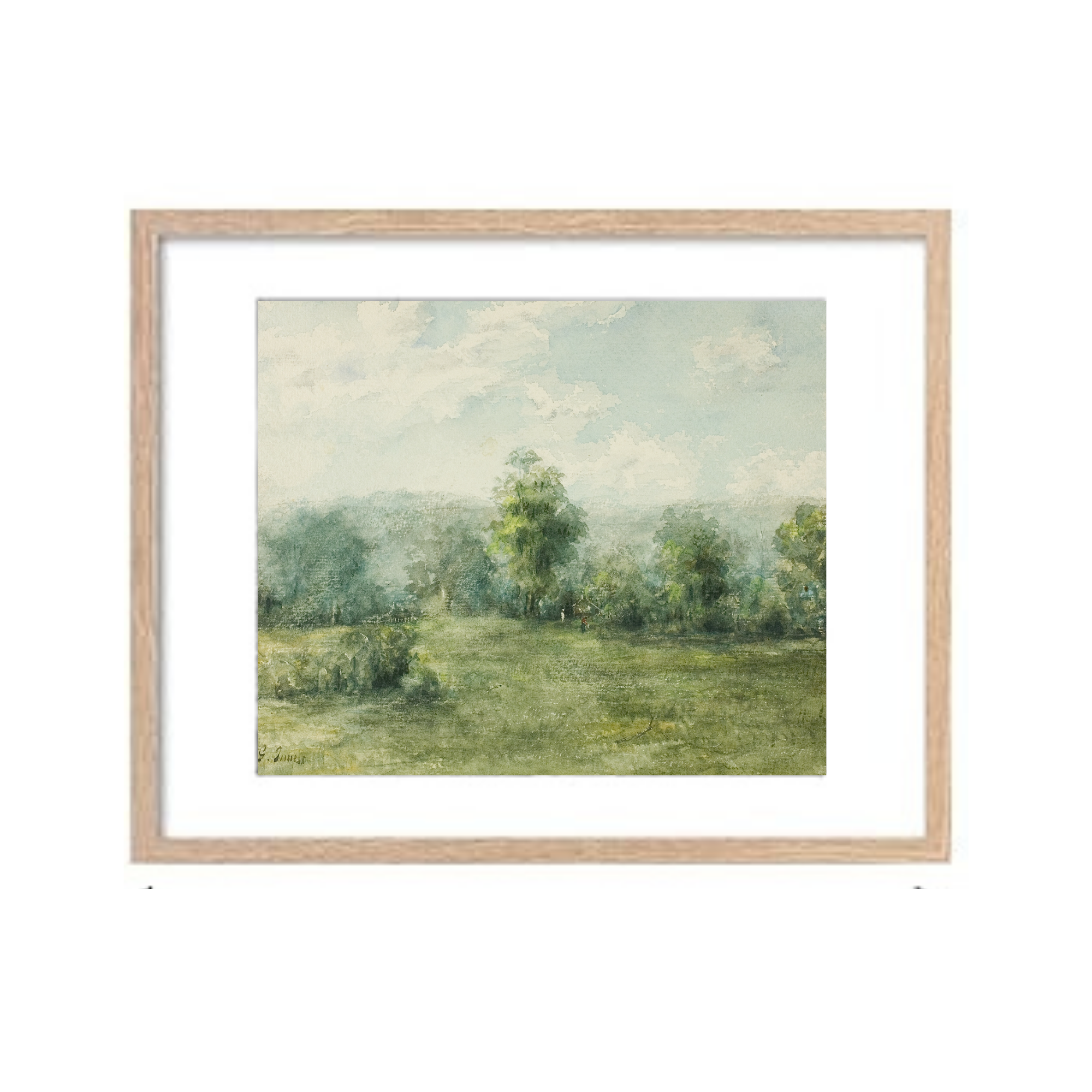 Lush Green Landscape Framed Print 11x14