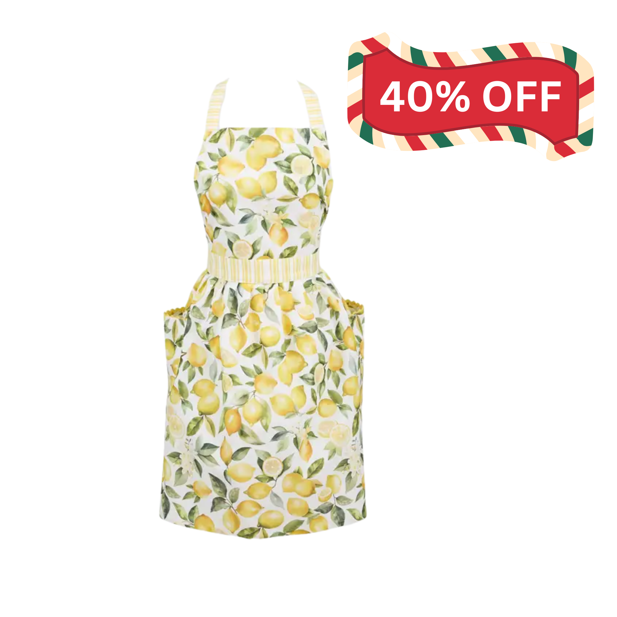 Lemon Cotton Apron