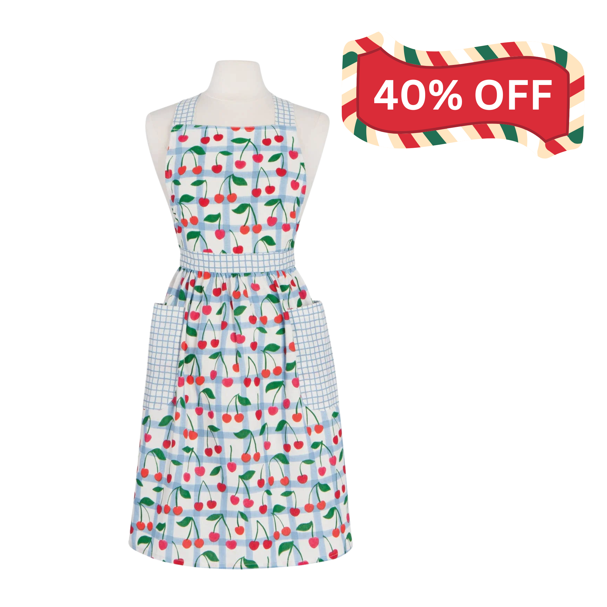 Cherry Cotton Apron