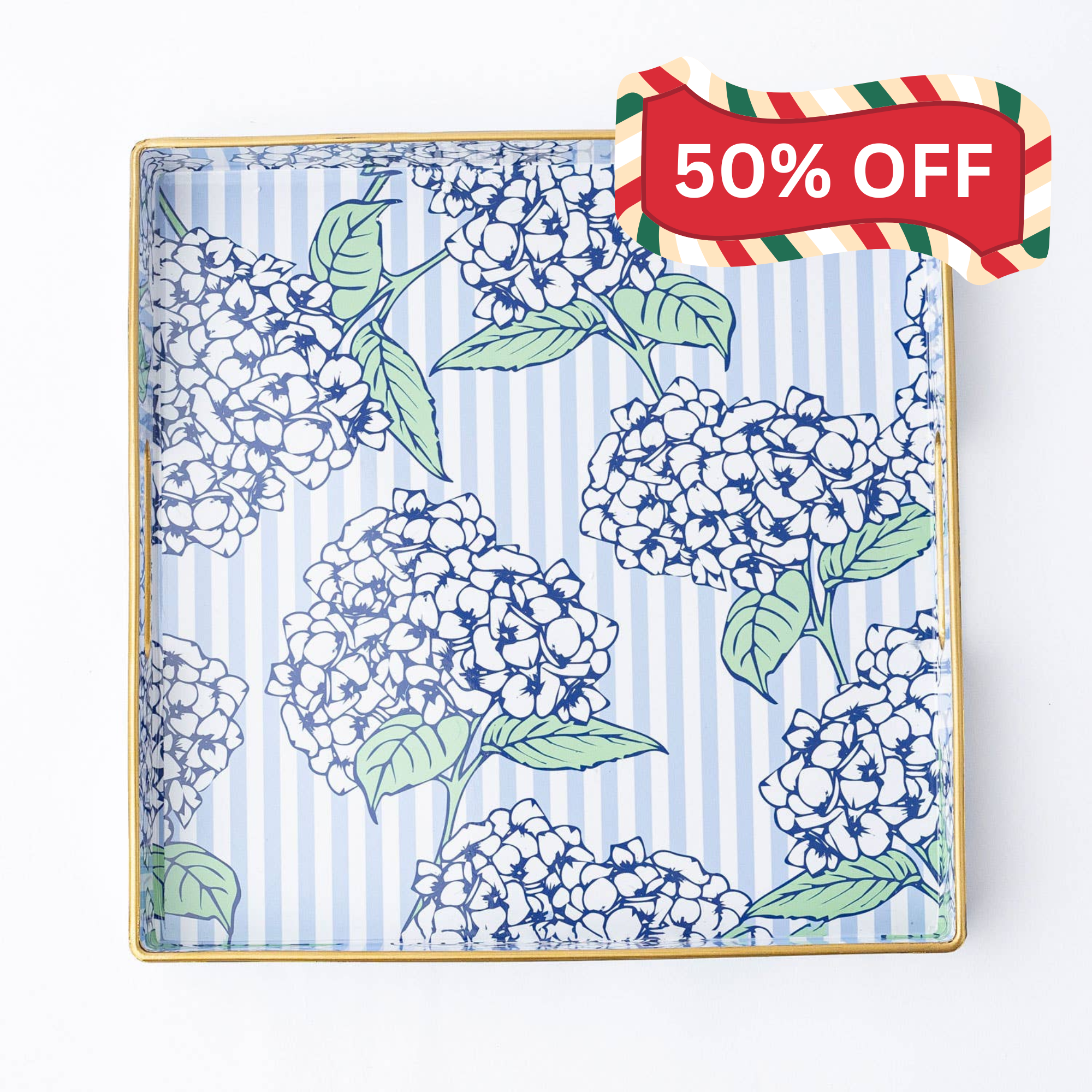 Hydrangea Garden Sq. Tray