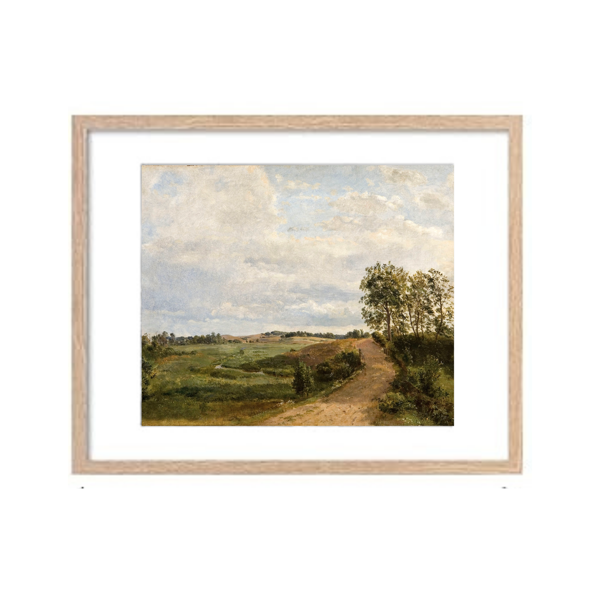 Road Across the Hills Framed Print 11x14