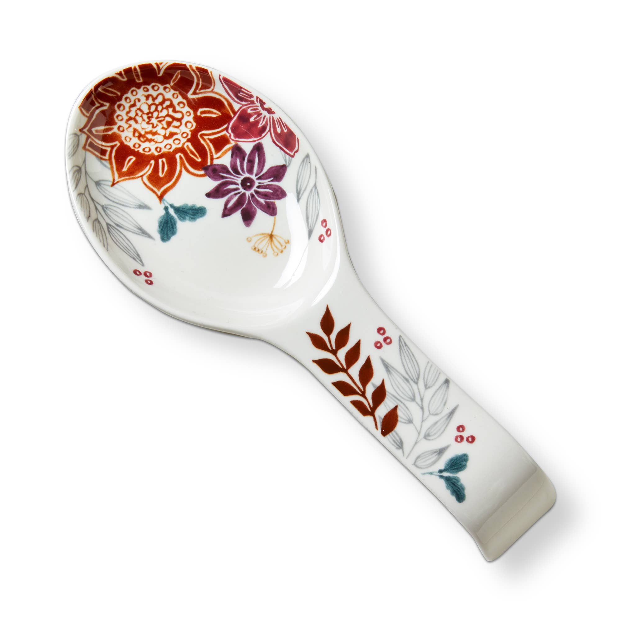 Autumn Bloom Stoneware Spoon Rest