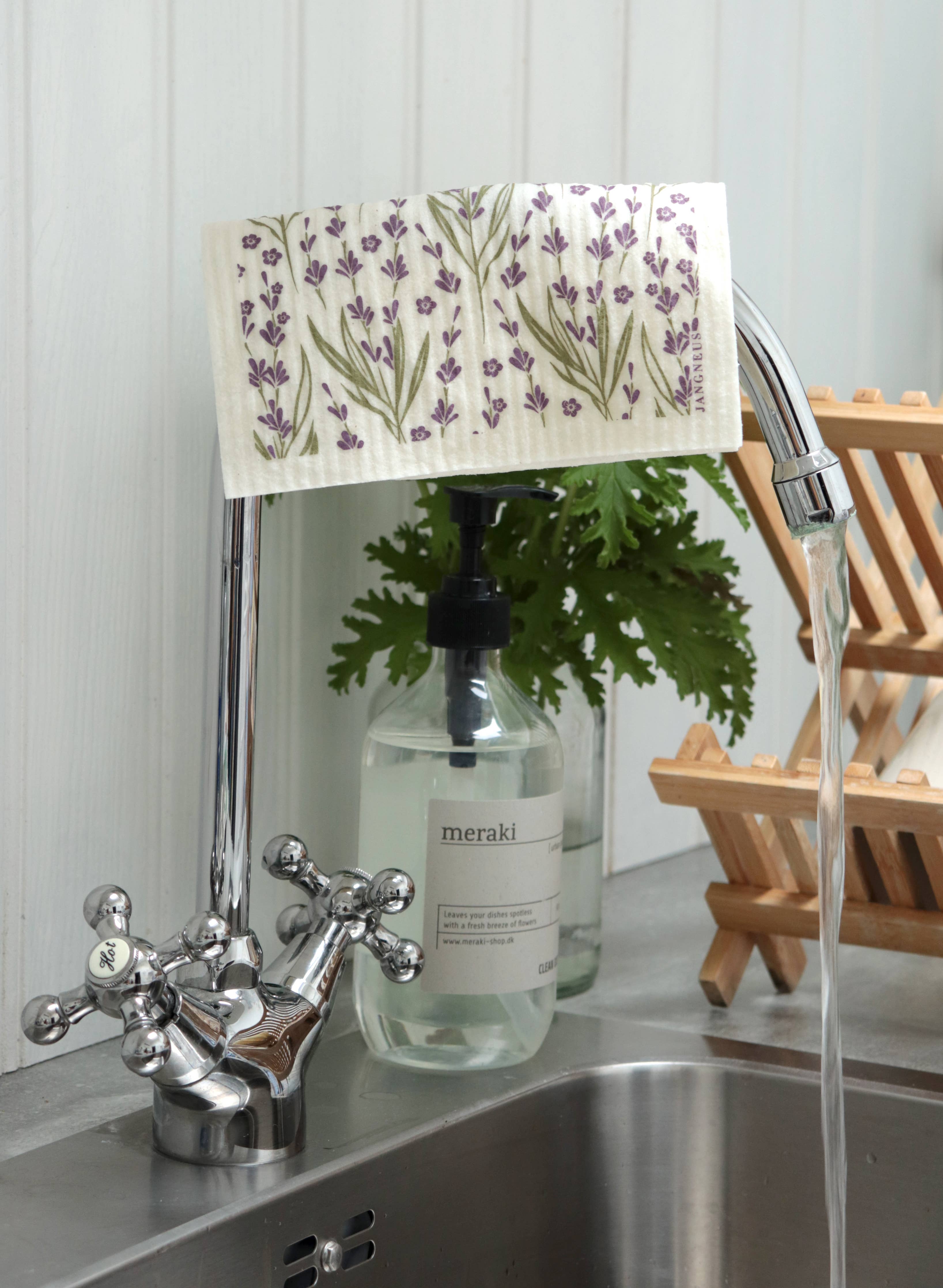 Swedish Dishcloth - Lavender - Green