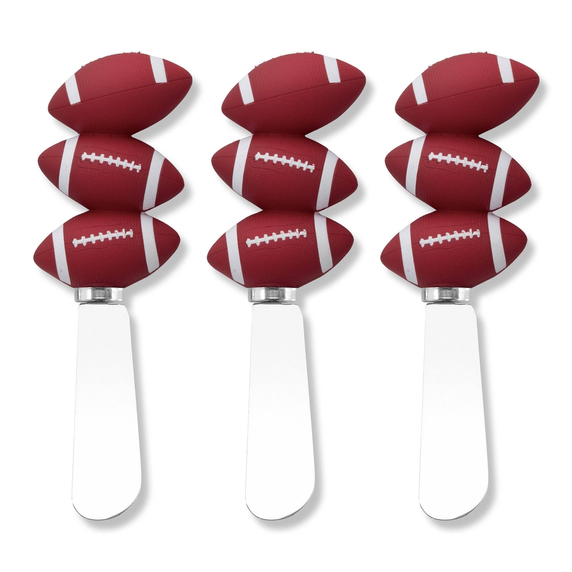 Football Cheese Spreader Set, 3-Piece