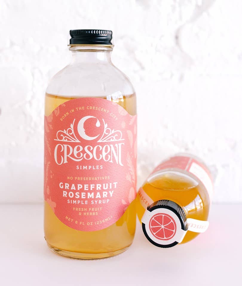 Grapefruit Rosemary Simple Syrup 8oz