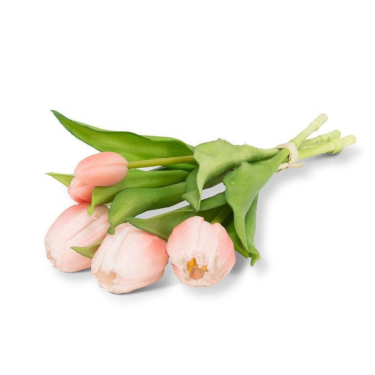 Faux 5 Stem Tulip Bunch 12"