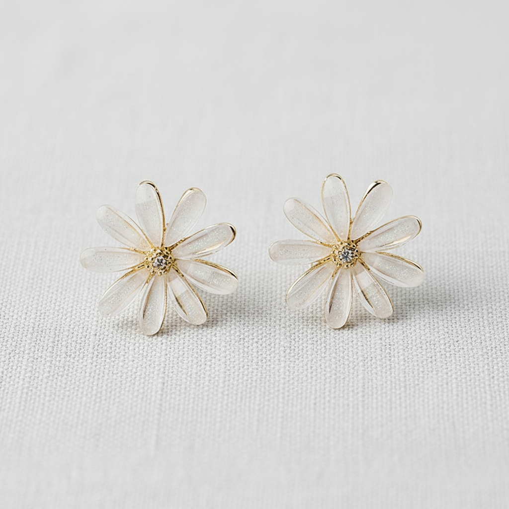 Daisy Crystal Stud Earrings