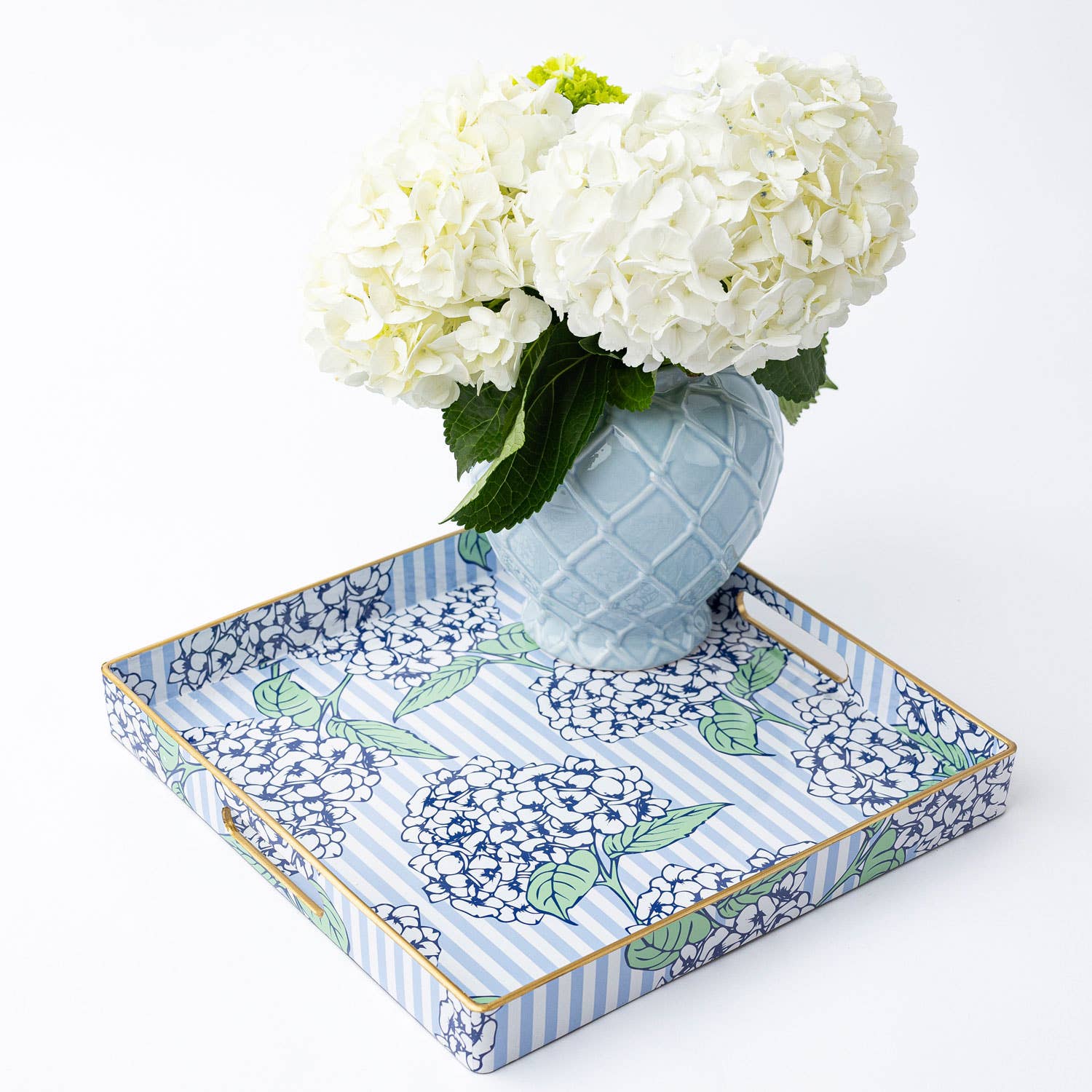 Hydrangea Garden Sq. Tray