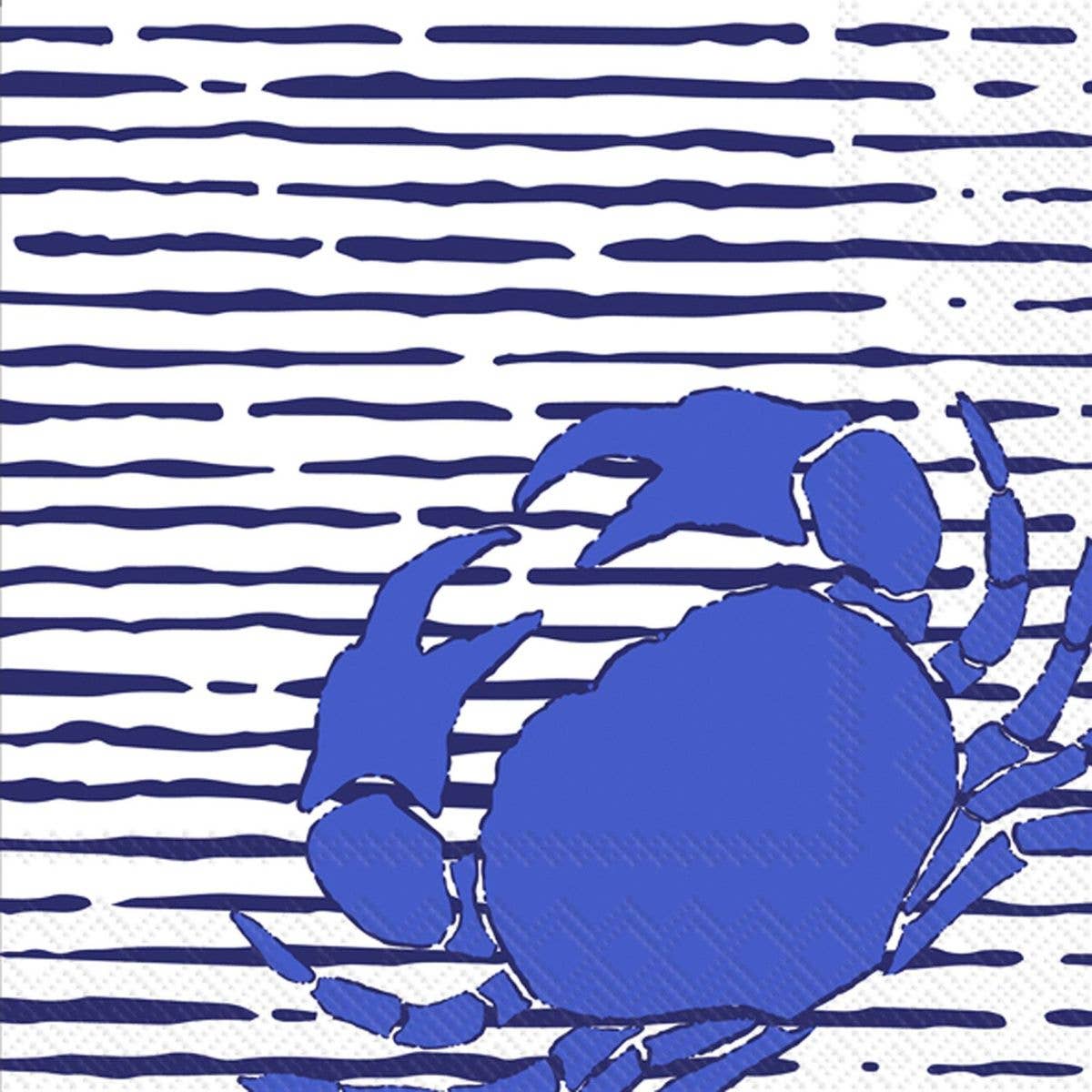 Waterline Crab Cocktail Napkins - Pack of 20