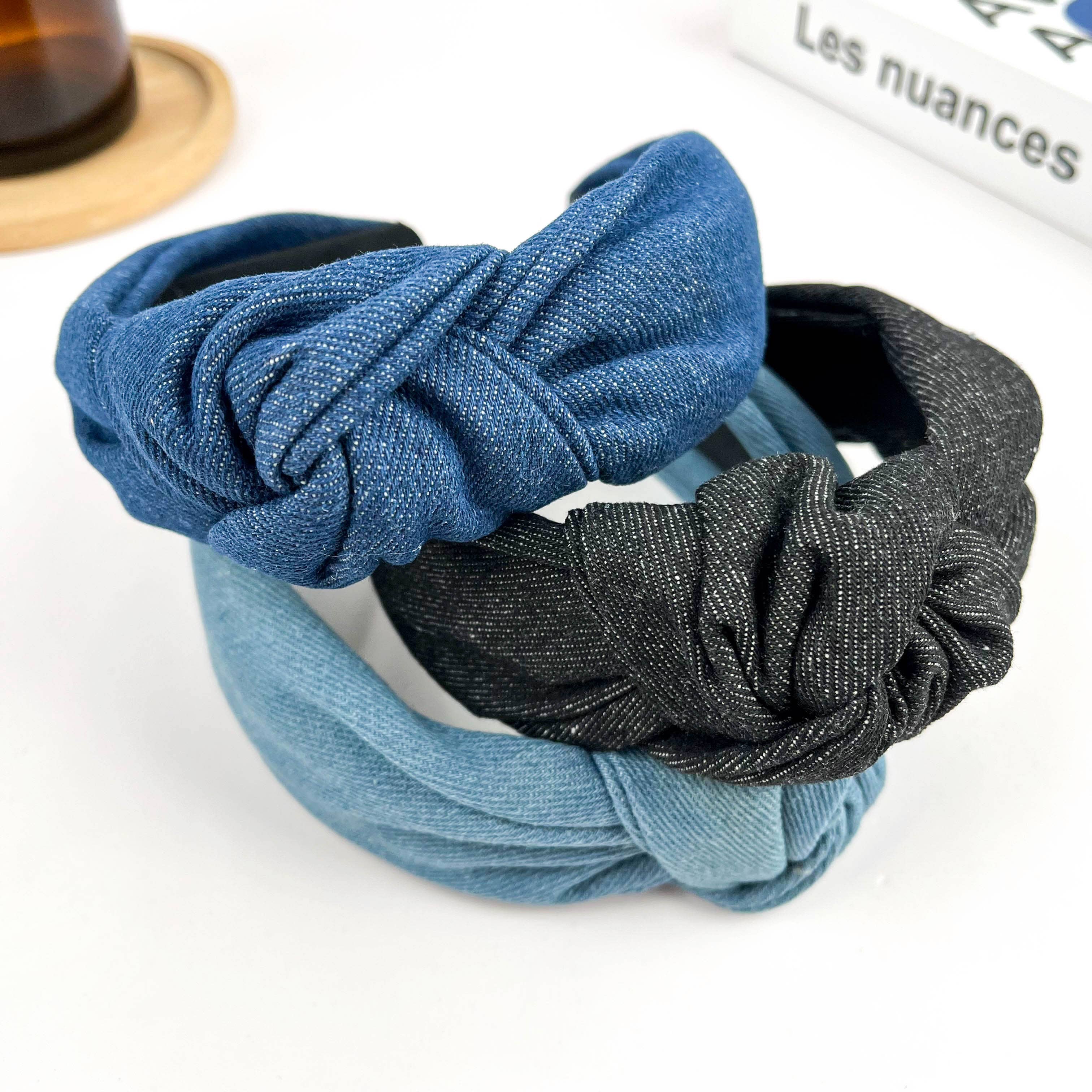 Denim Knot Headband