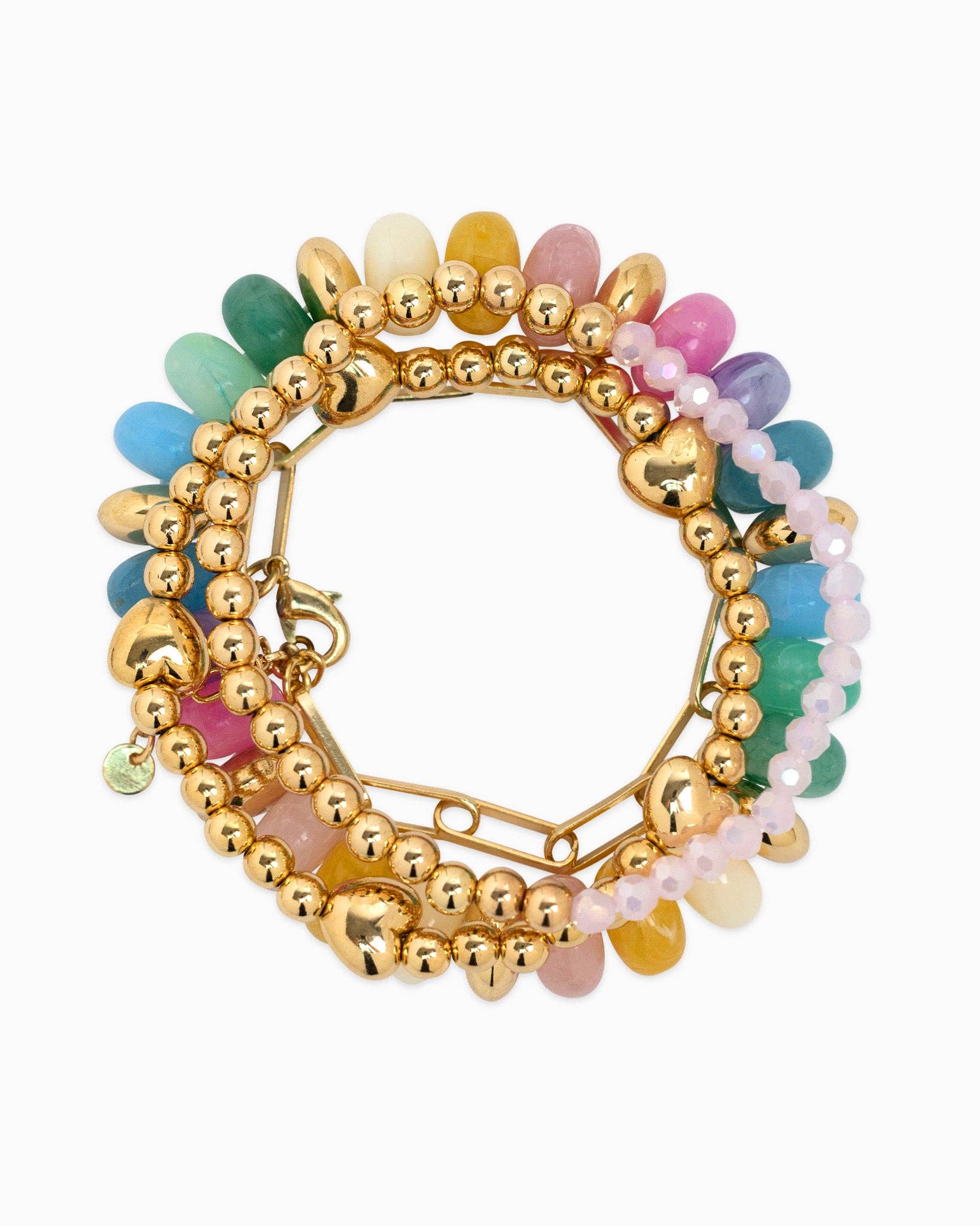 Layered Bead Bracelet Set