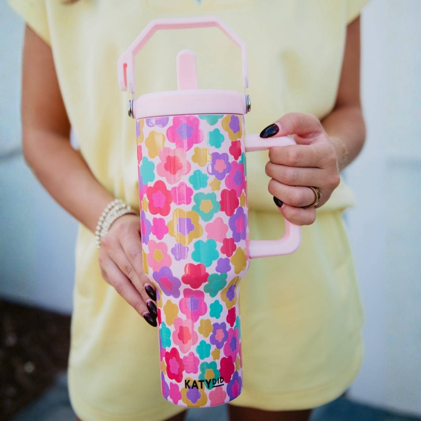 Groovy Flowers Tumbler 38oz