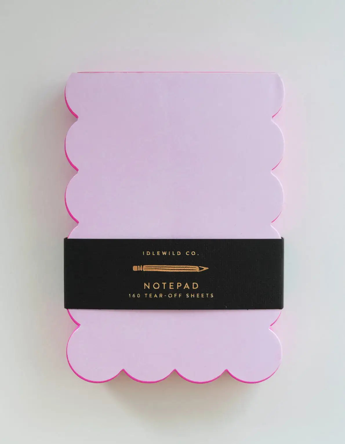 Scalloped Notepad - Lilac + Hot Pink