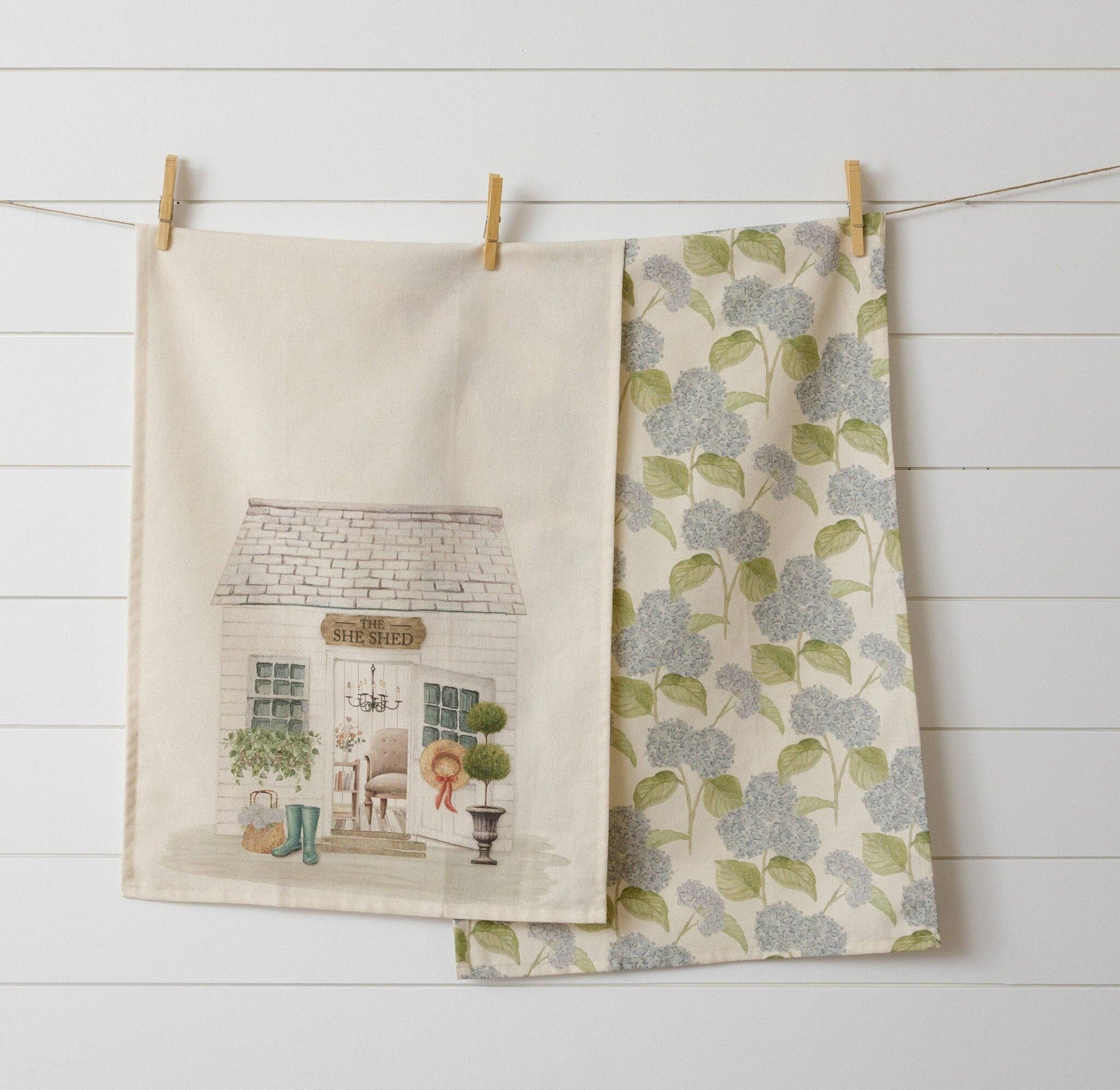 She Shed Tea Towels - Set of 2