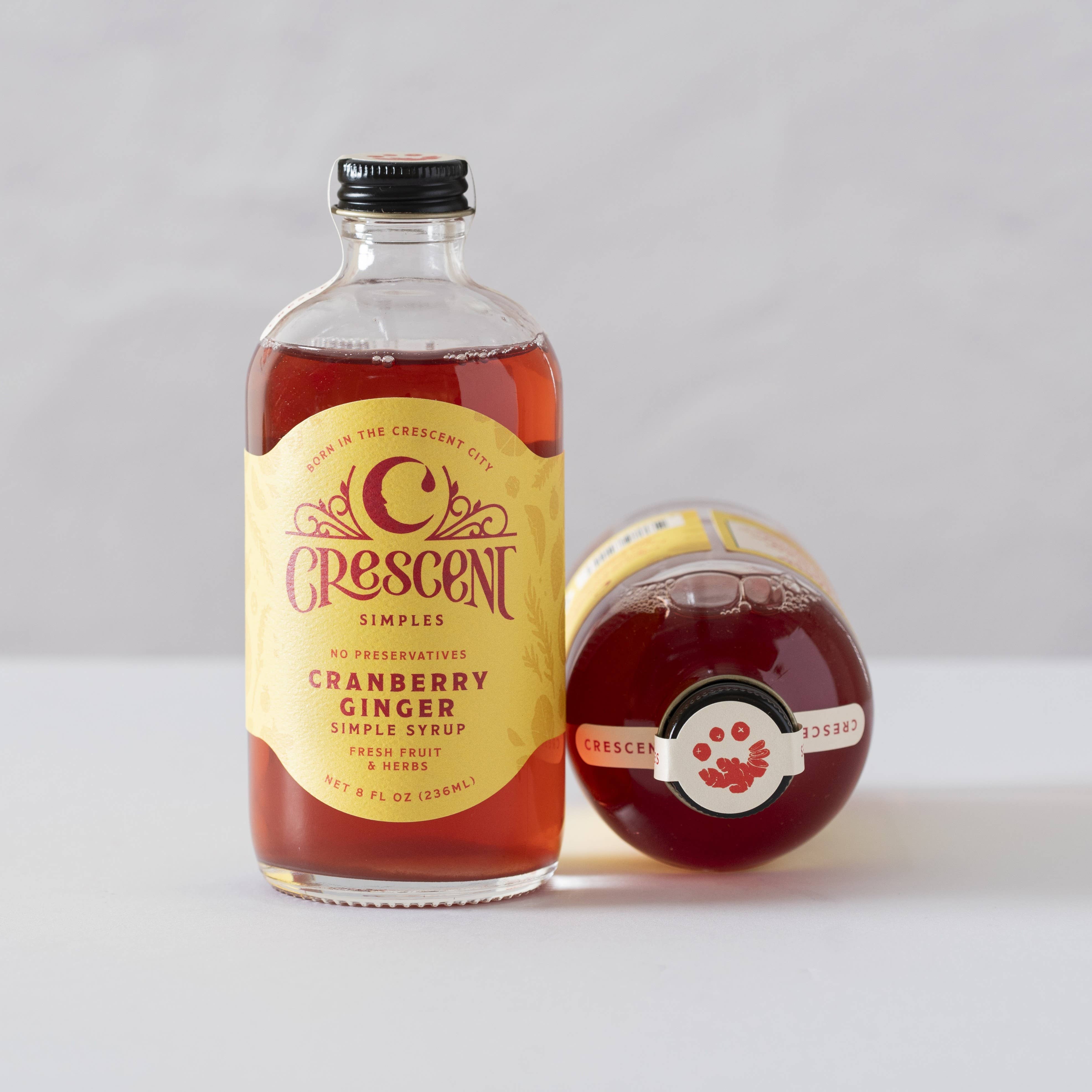Cranberry Ginger Simple Syrup 8oz