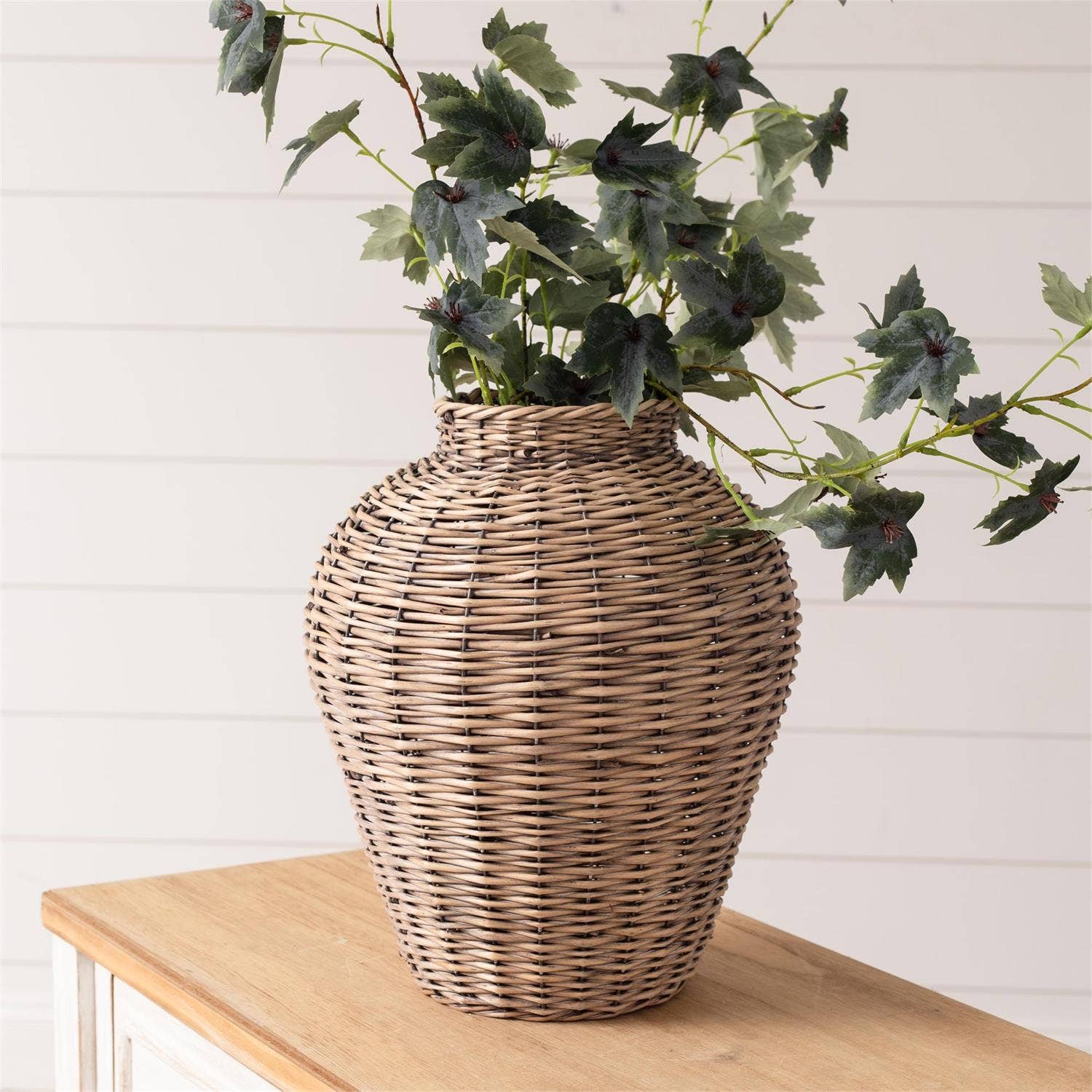 Hazel Rattan Vase