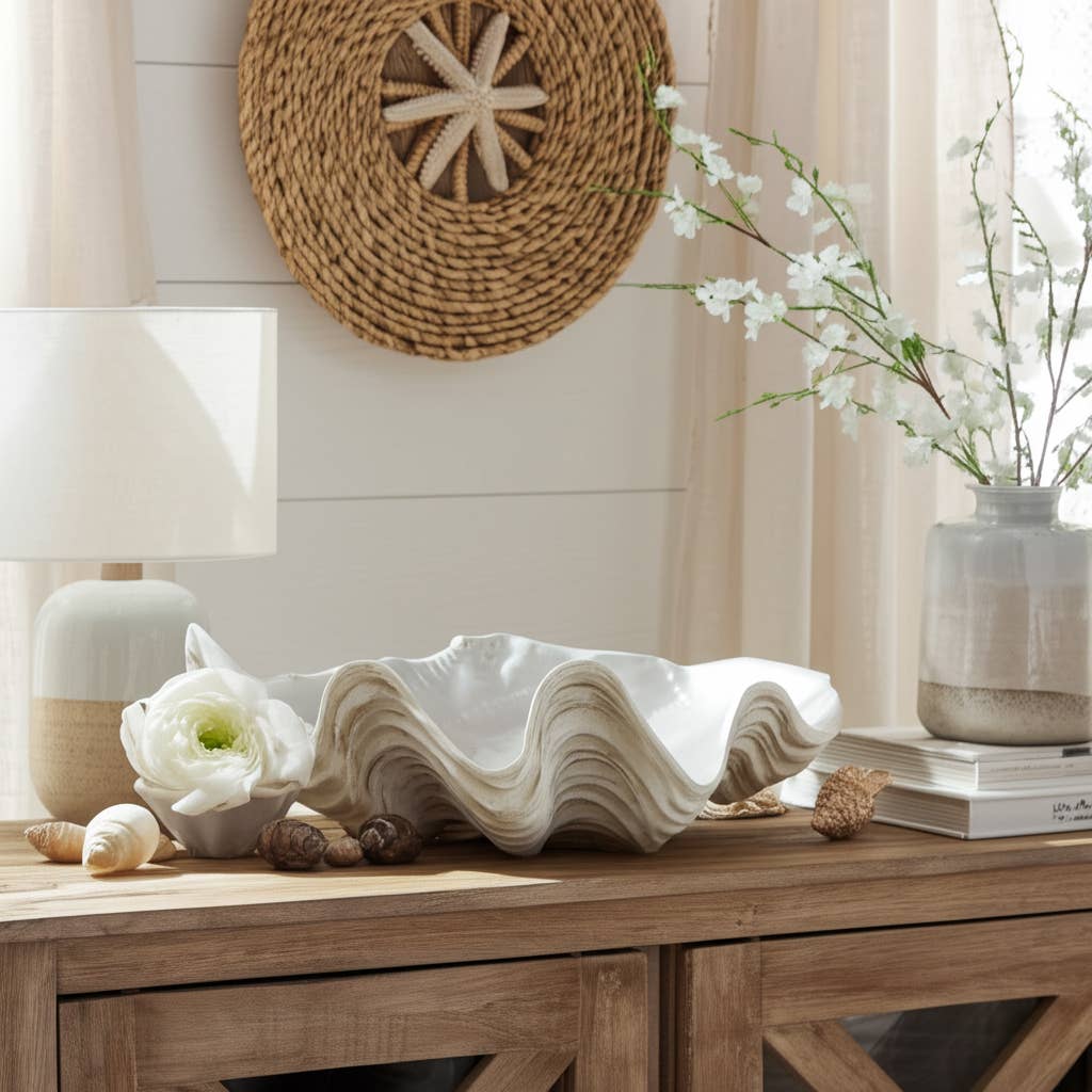Ivory Coastal Shell Bowl