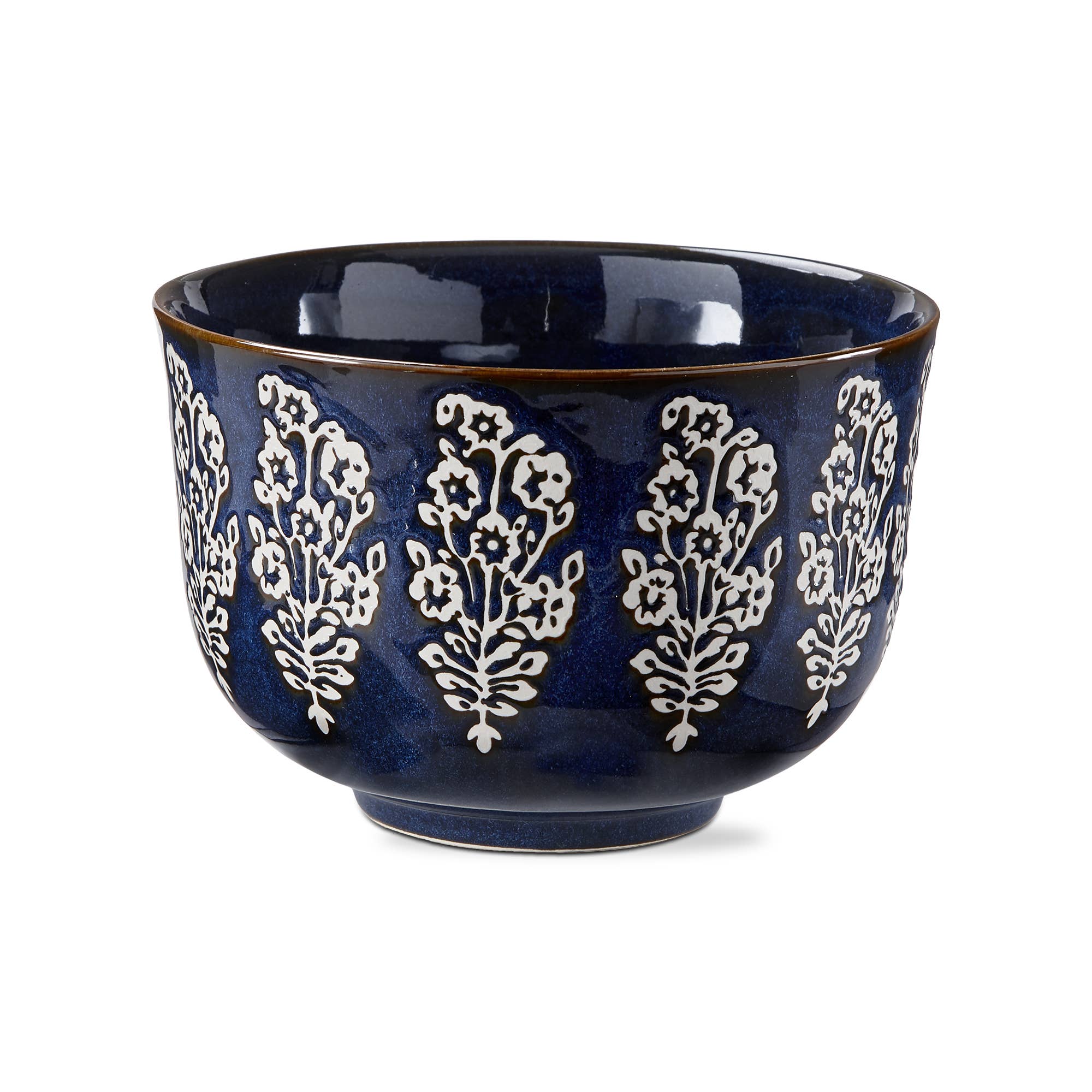 Cottage Reactive Glaze Stoneware Serve Bowl in Blue