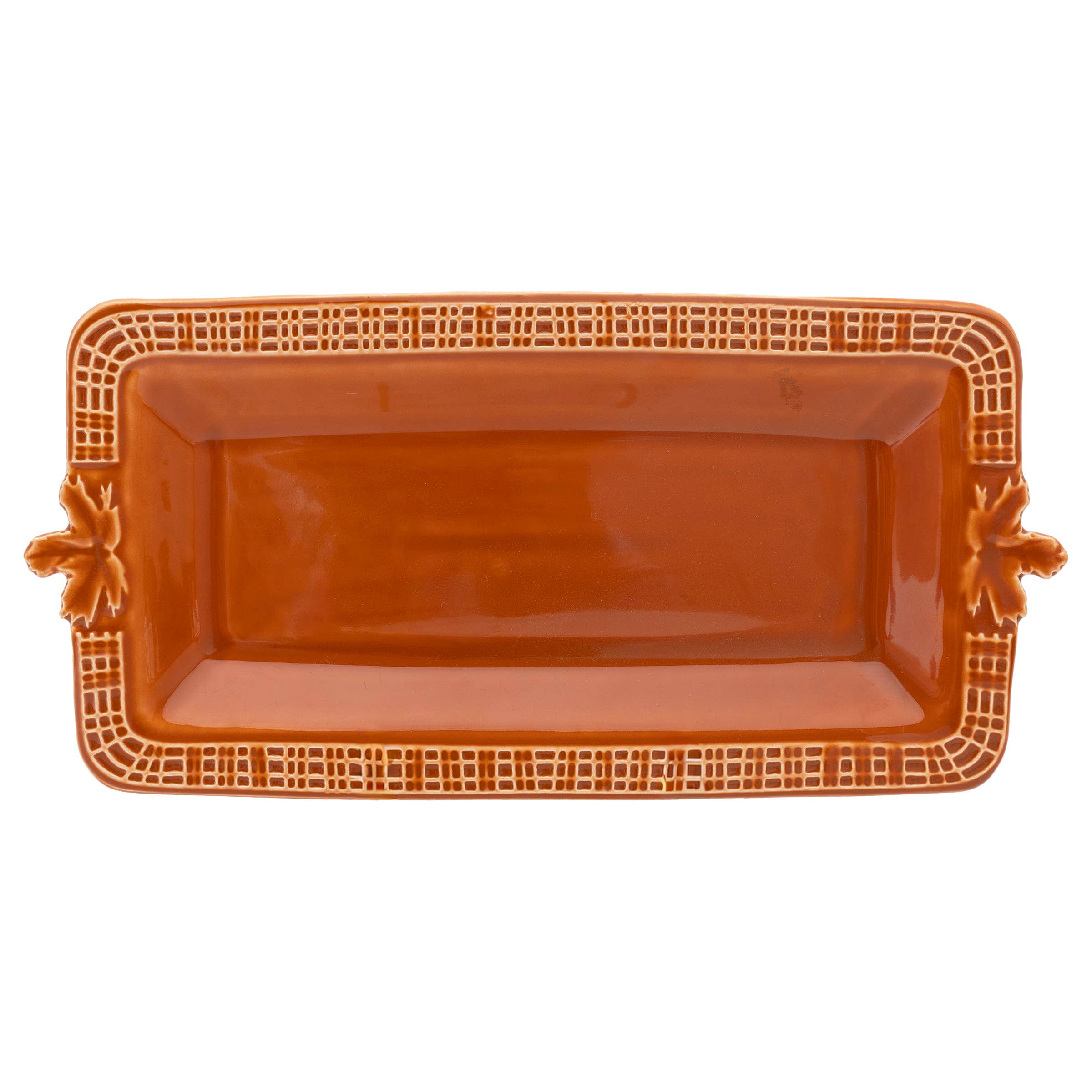Embossed Dolomite Rectangle Tray