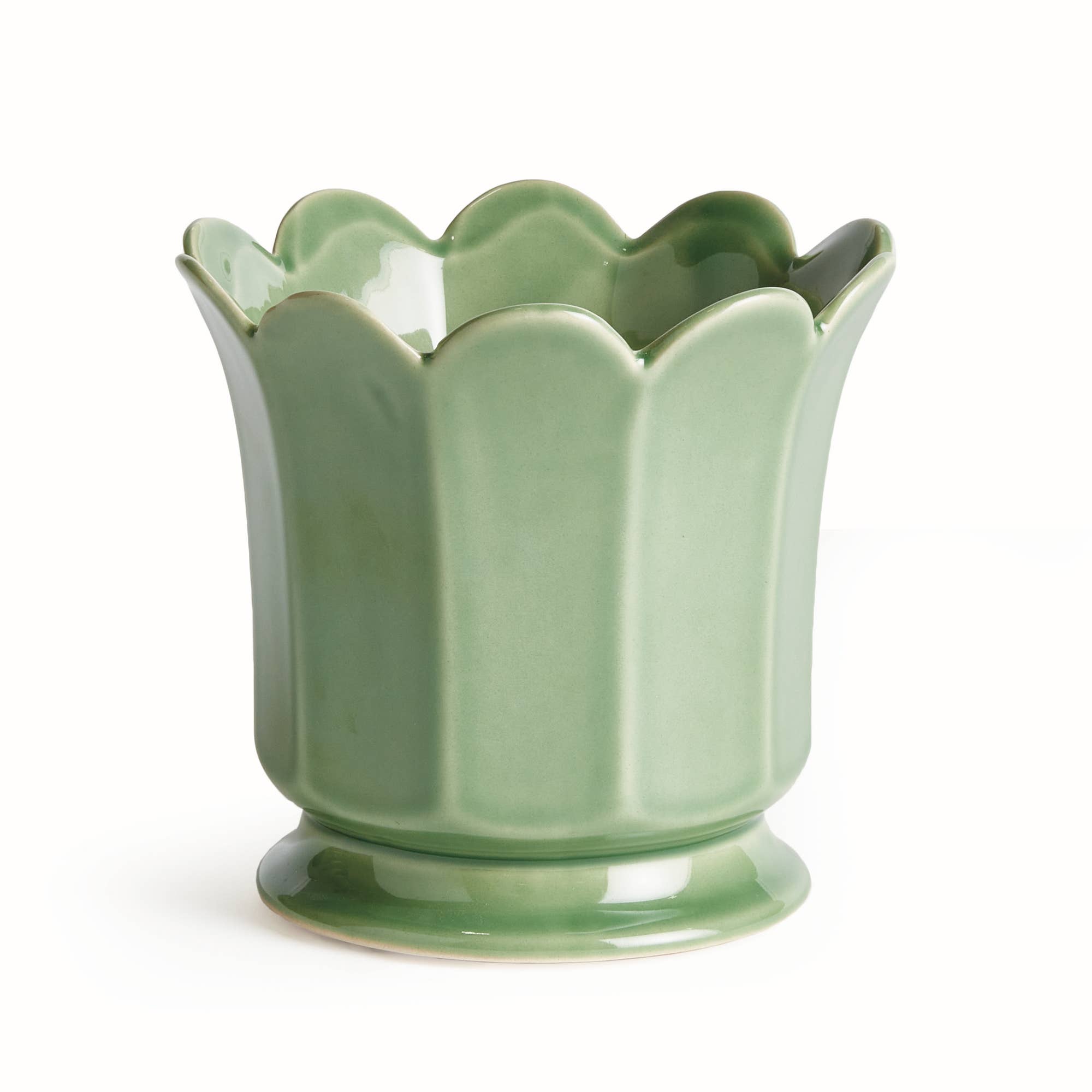 Footed Pot Small, Green