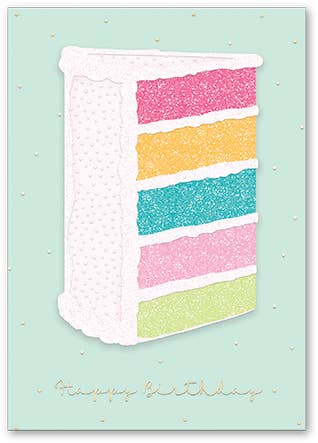 5X7 GREETING CARD CAKE SLICE