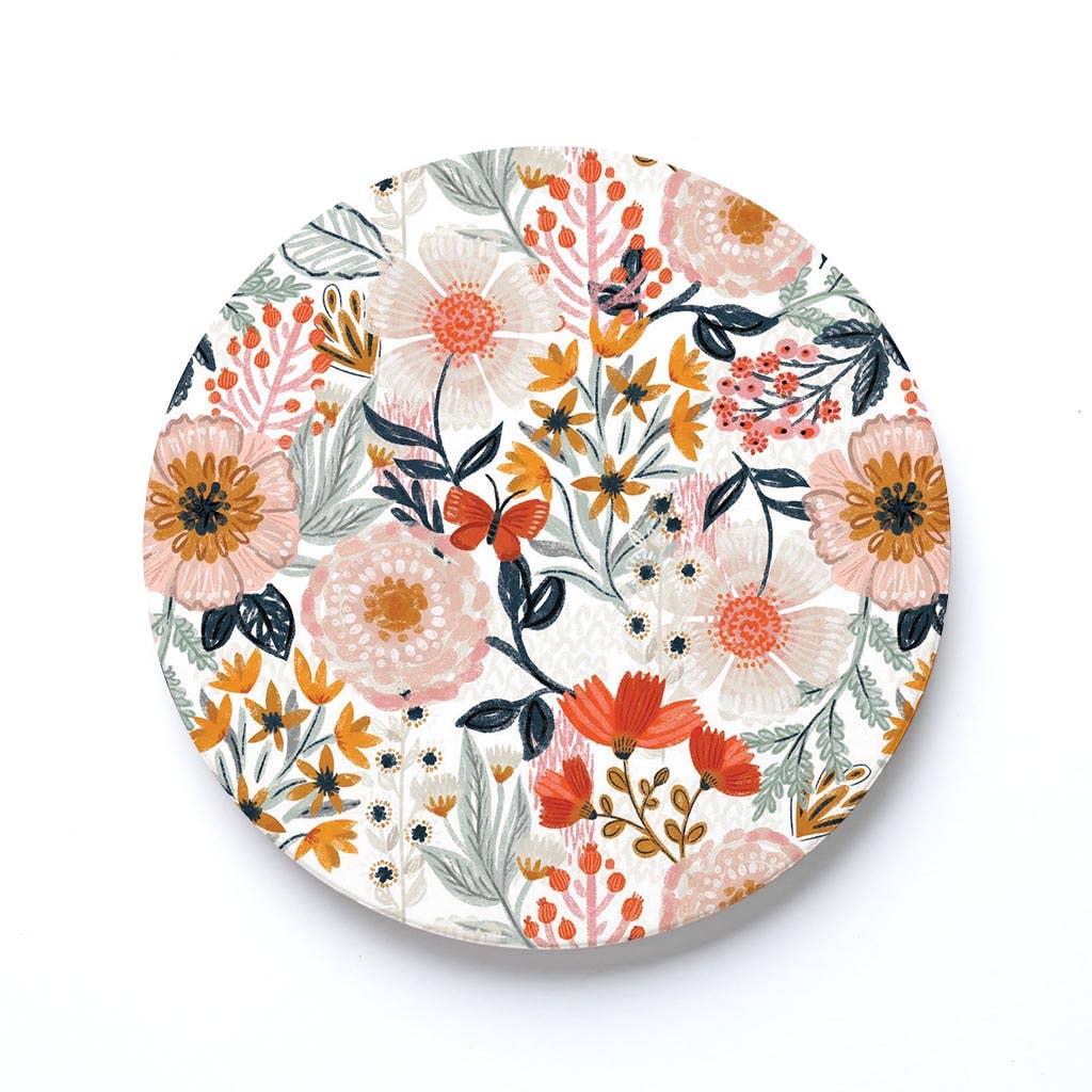 Pretty Things Floral Ceramic Coaster