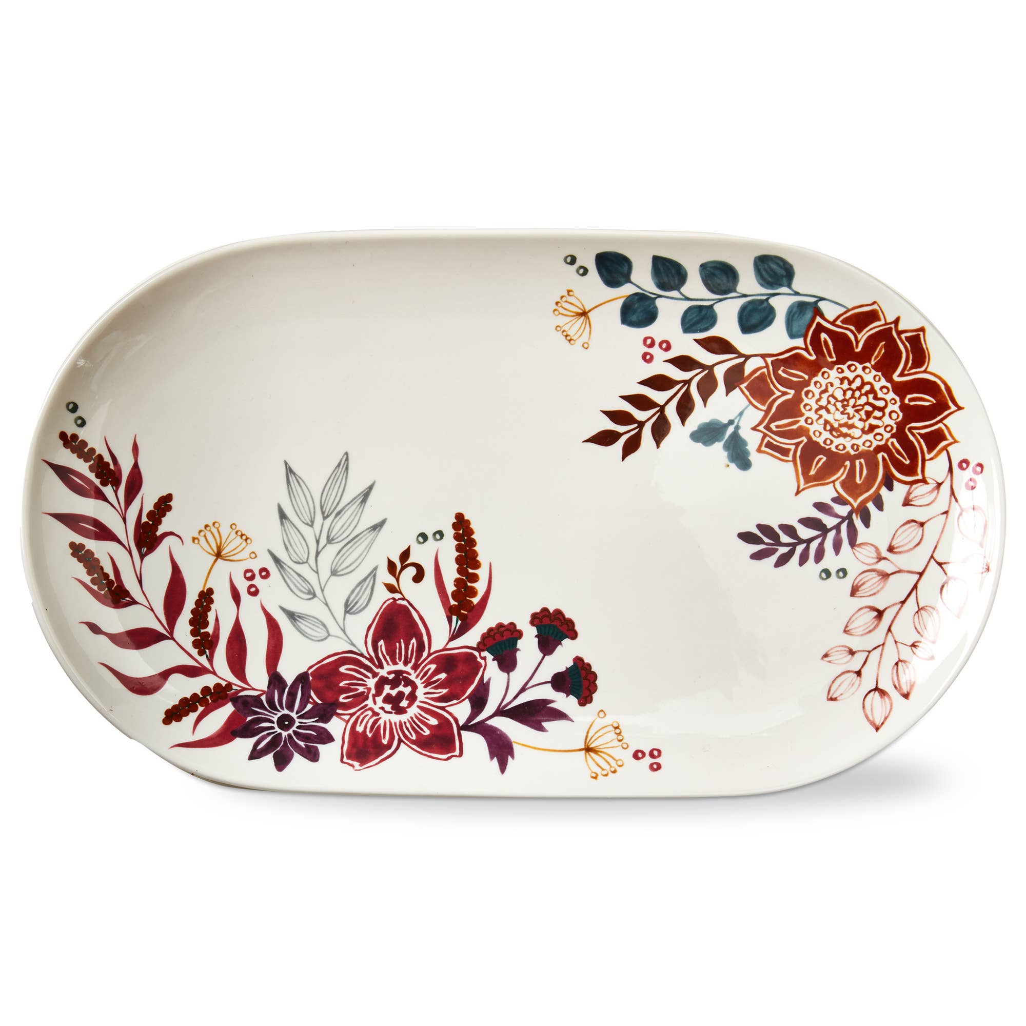 Autumn Bloom Large Stoneware Platter