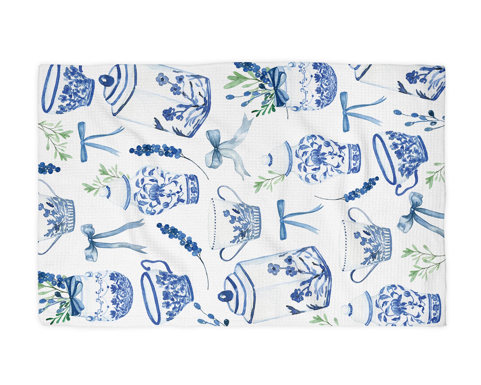 Chinoiserie Floral Kitchen Towel