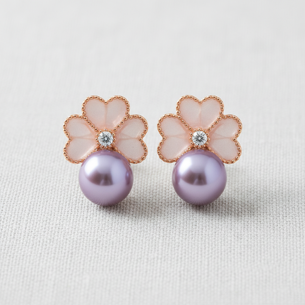 Clover & Pearl Earrings