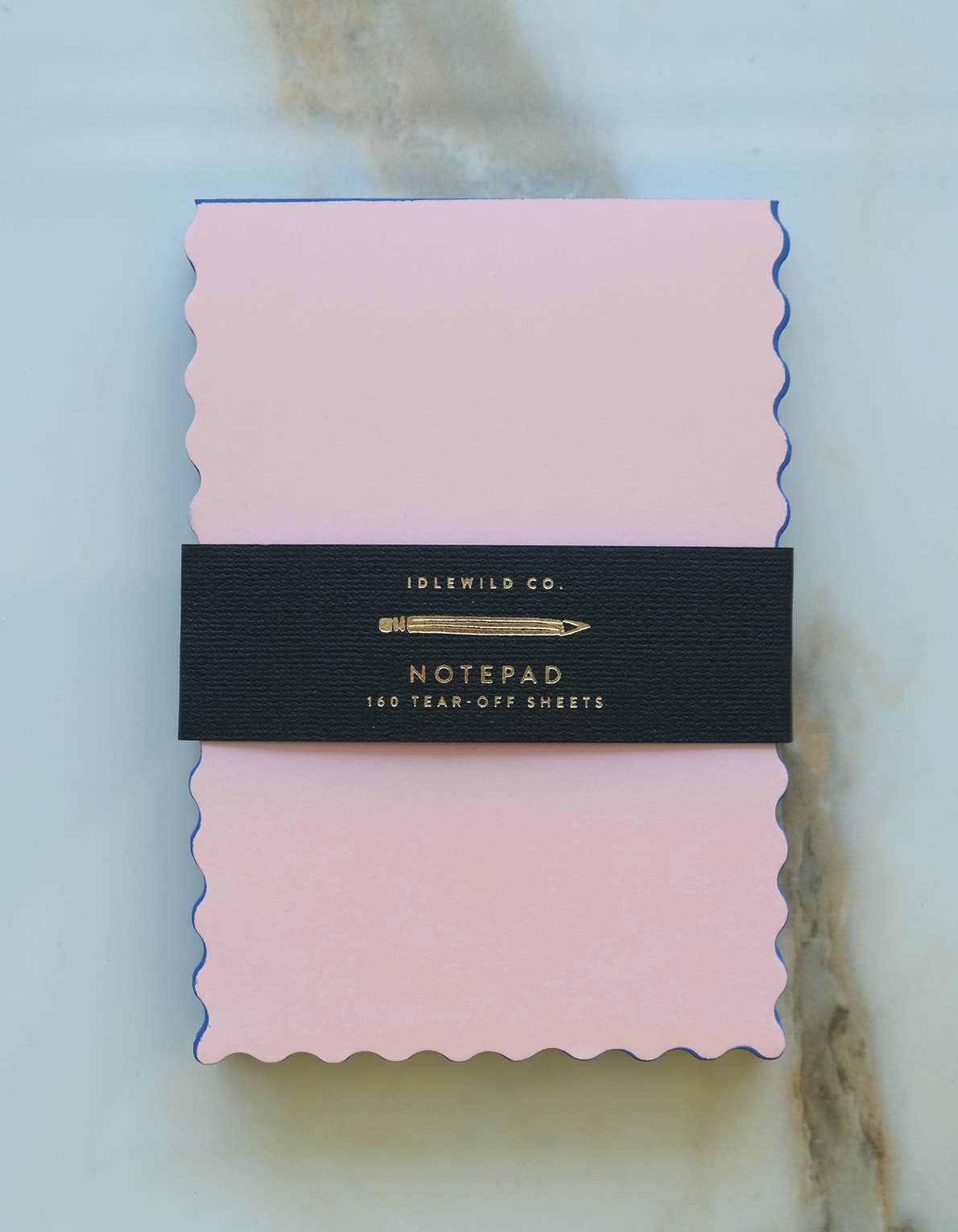 Mini Wave Notepad - Peach + Indigo
