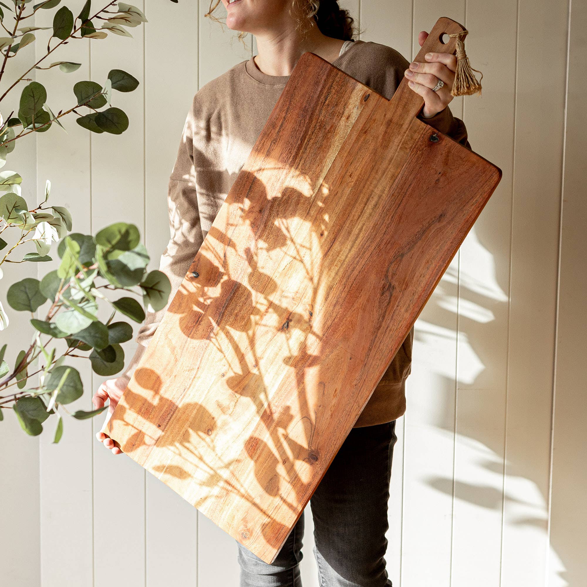 Oversized Acacia Cutting Board 38"