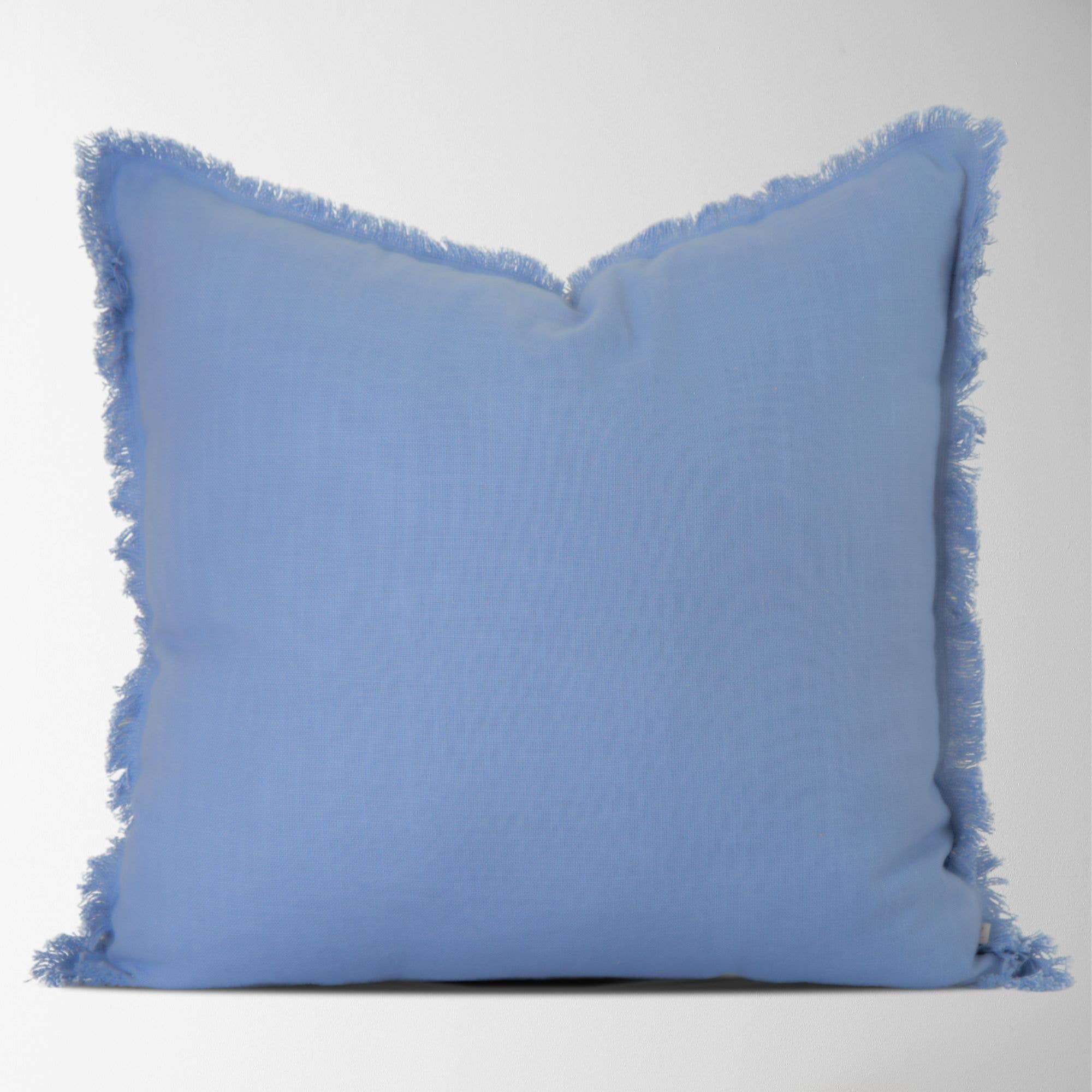Emma Frayed Edge Pillow 22x22