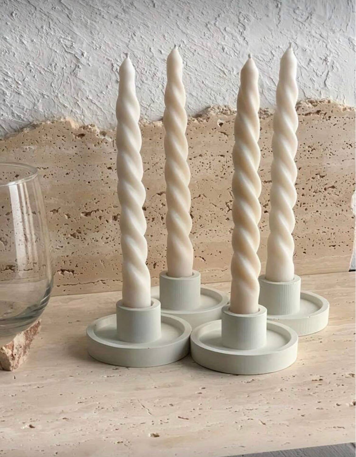 Concrete Pillar Candle Holder