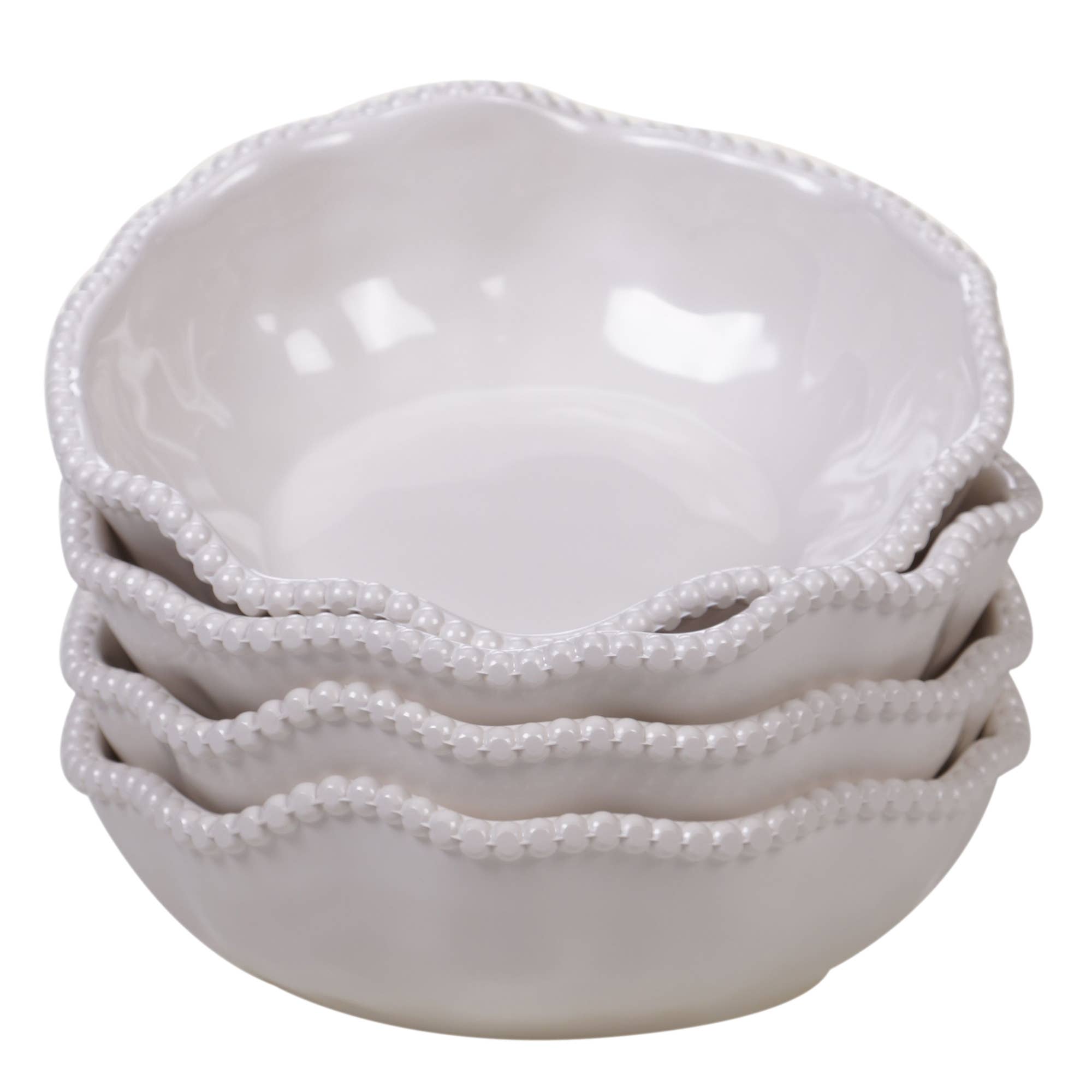 Perlette Cream Melamine Soup Bowl