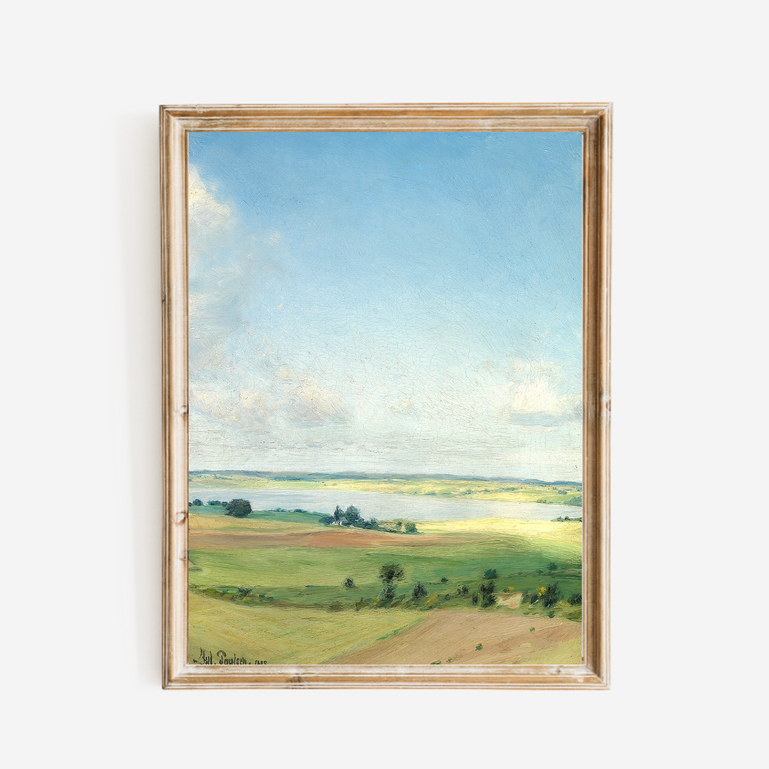 Hilly Landscape Print 8x10