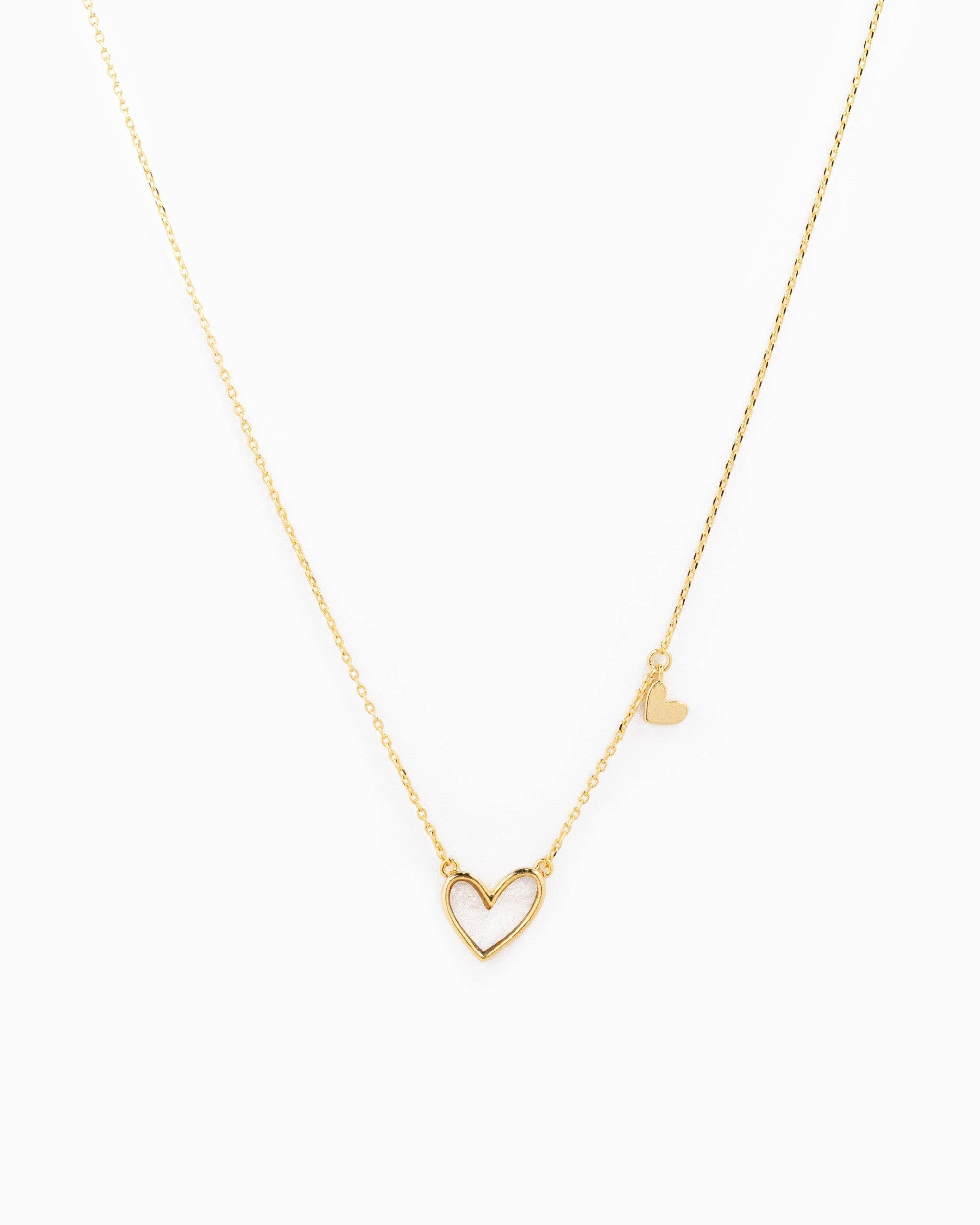 Gold Heart Pendant Necklace