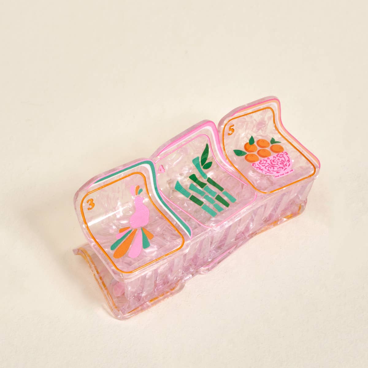 Mahjong Tiles Hair Claw Clip